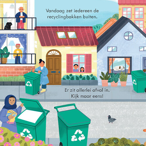 uitgeverij usborne kijk binnen in een recyclingwagen | 1709459 | 1
