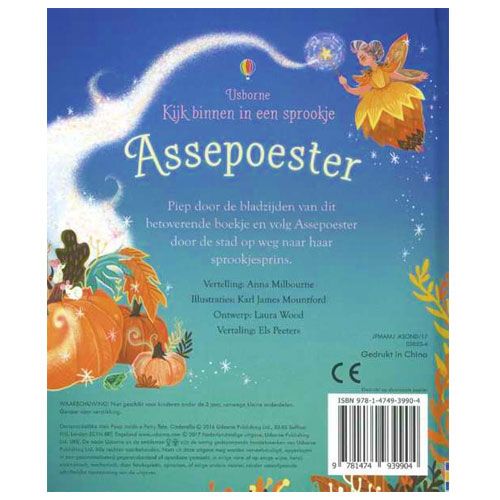 uitgeverij usborne kijk binnen in een sprookje - assepoester | 1703990 | 1