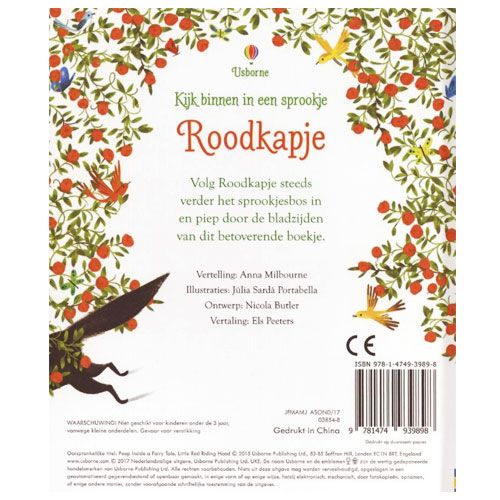 uitgeverij usborne kijk binnen in een sprookje - roodkapje | 1703989 | 1