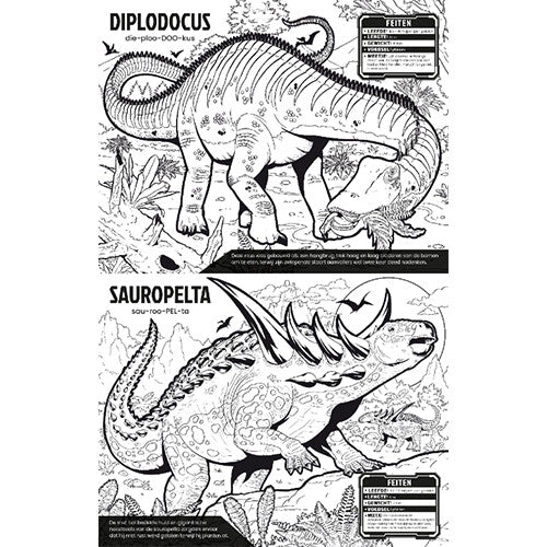 uitgeverij usborne kleur je eigen dinosaurussen | 1700214 | 1
