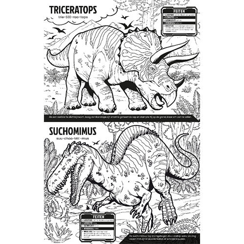 uitgeverij usborne kleur je eigen dinosaurussen | 1700214 | 2