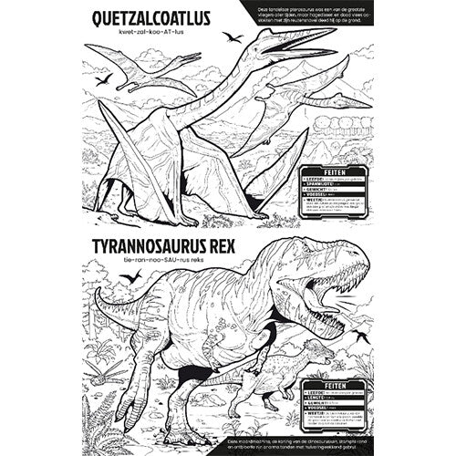 uitgeverij usborne kleur je eigen dinosaurussen | 1700214 | 3