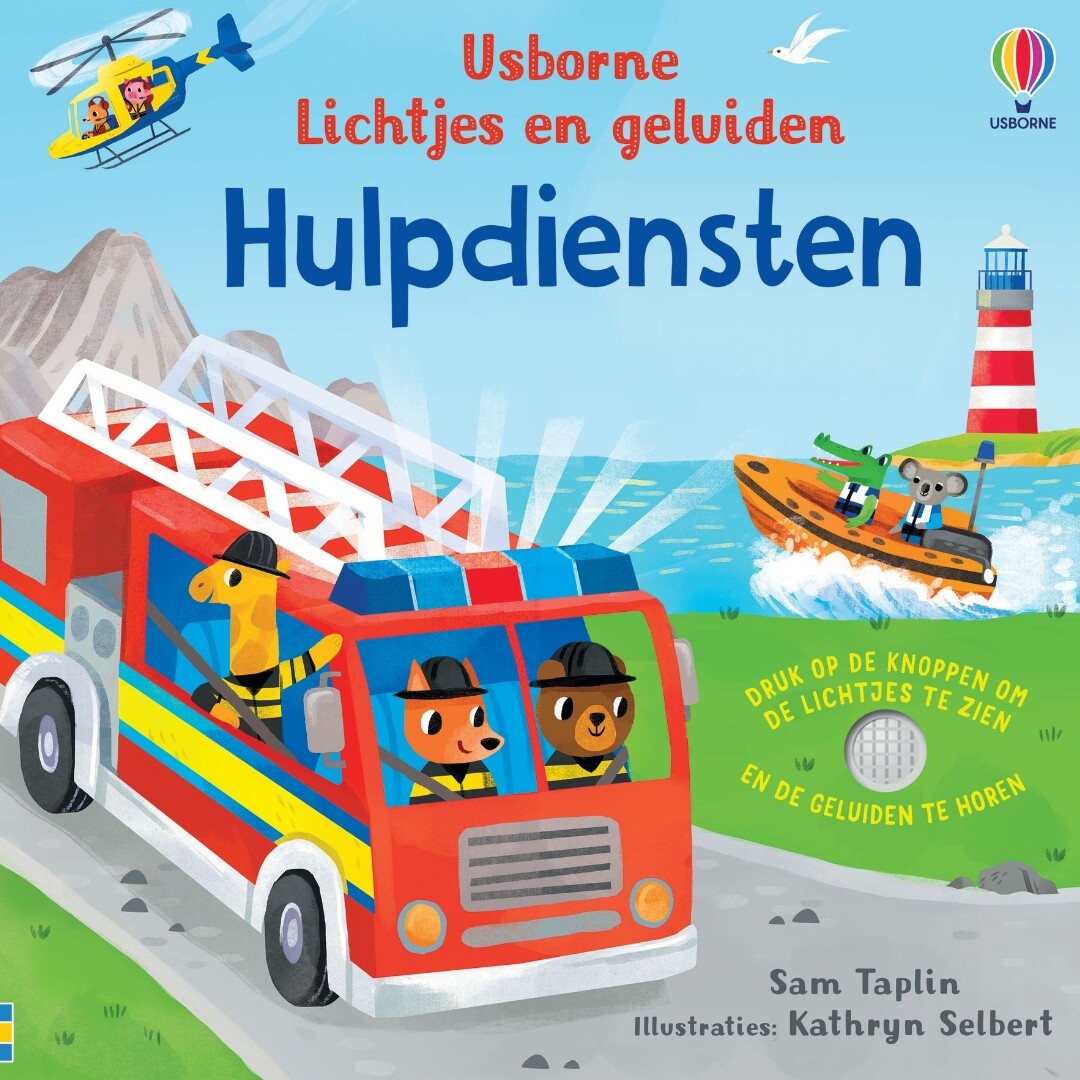 uitgeverij usborne lichtjes- en geluidenboek hulpdiensten | 1701634 | 0