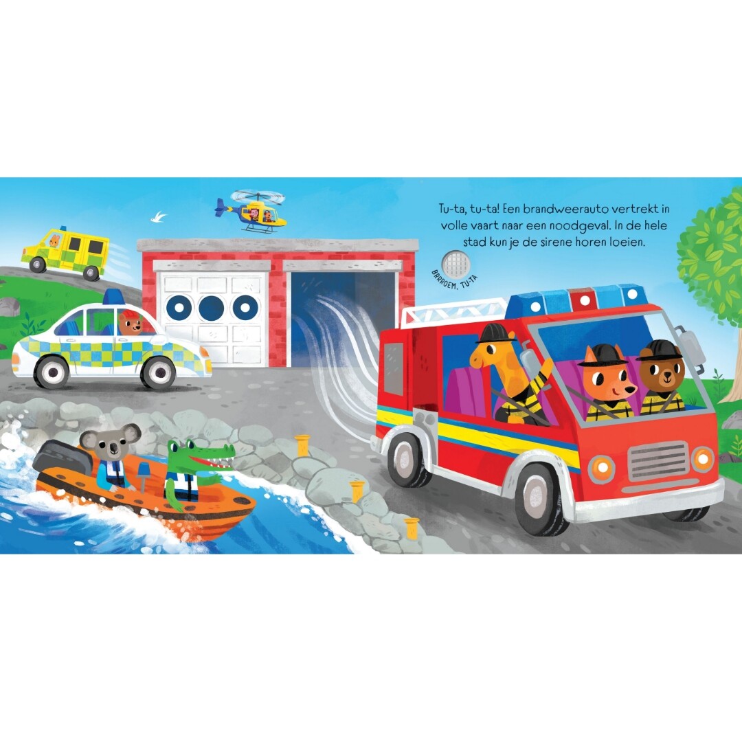 uitgeverij usborne lichtjes- en geluidenboek hulpdiensten | 1701634 | 3