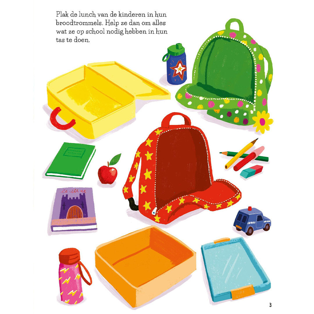 uitgeverij usborne mijn eerste stickerboek voor het eerst naar school | 1701038 | 2