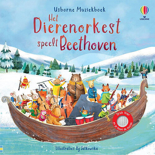 uitgeverij usborne muziekboek het dierenorkest speelt beethoven | 1700555 | 0