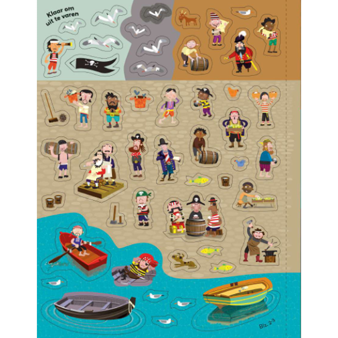 uitgeverij usborne piraten stickerboek | 4