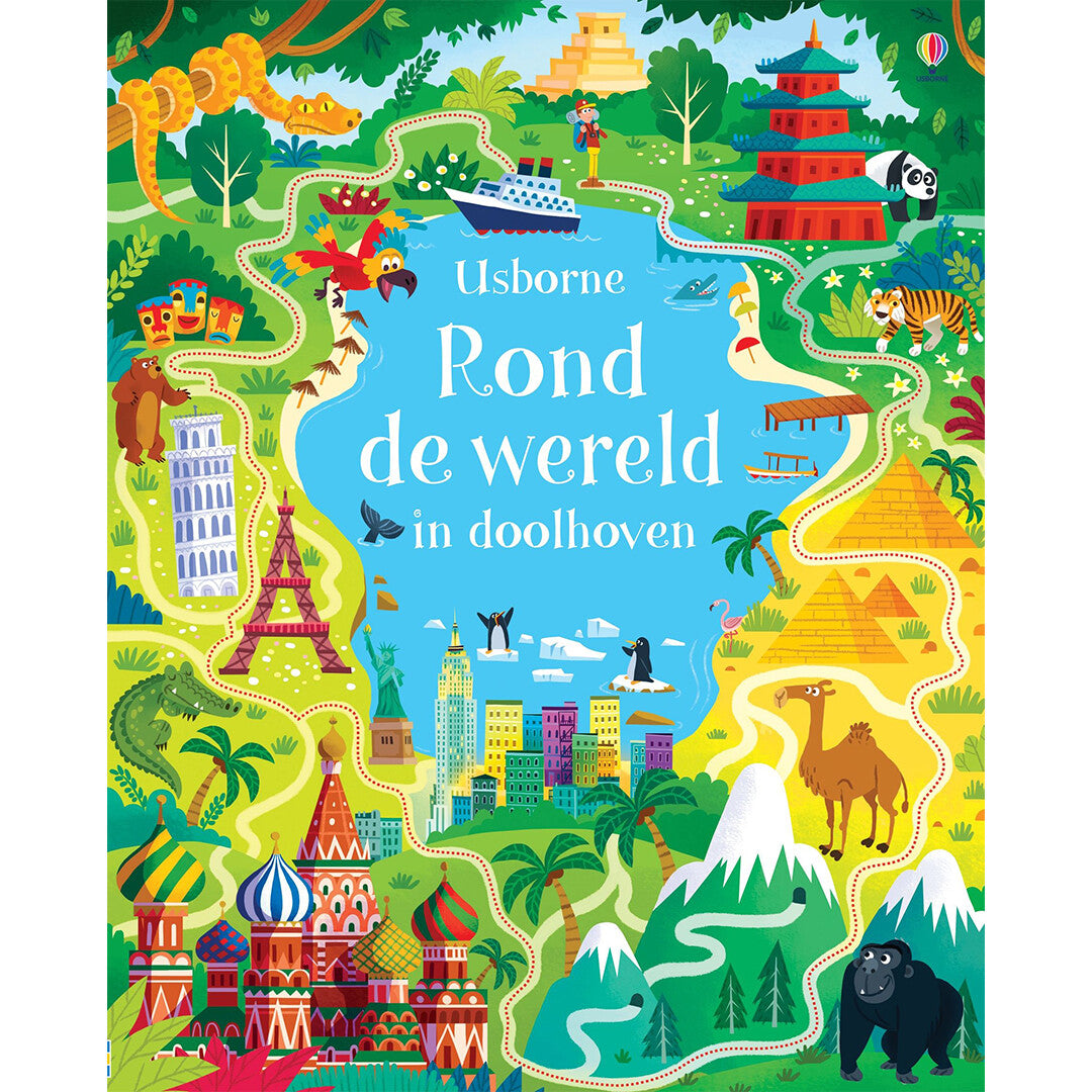 uitgeverij usborne rond de wereld in doolhoven | 1705143 | 0