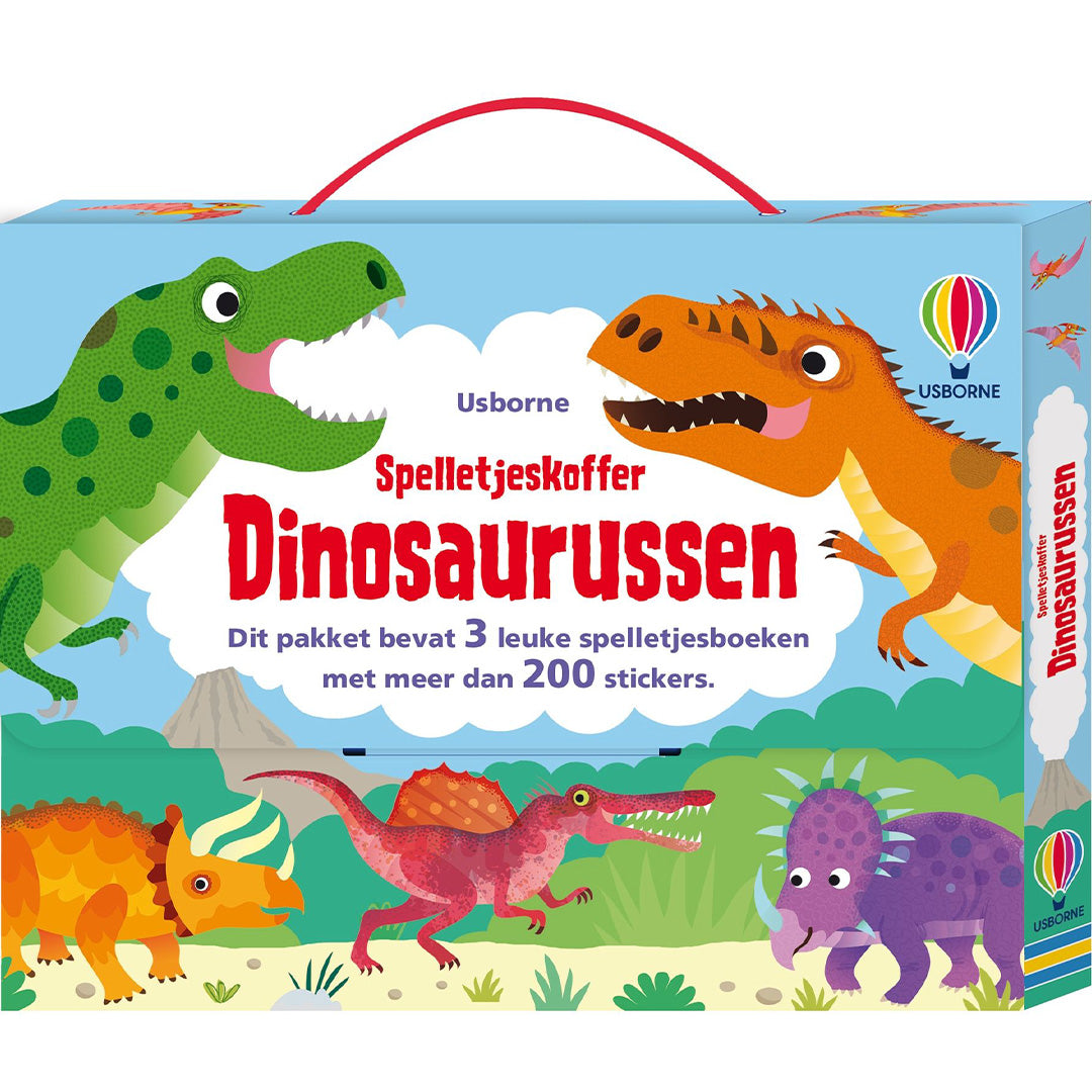 uitgeverij usborne spelletjeskoffer dinosaurussen | 1701874 | 0