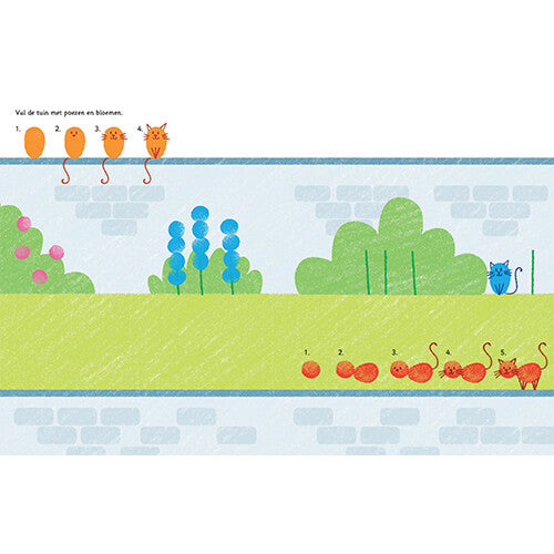 uitgeverij usborne stempelen met je vingers - de tuin | 1706040 | 2