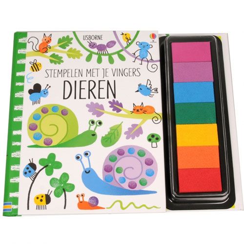 uitgeverij usborne stempelen met je vingers - dieren | 1703531 | 0