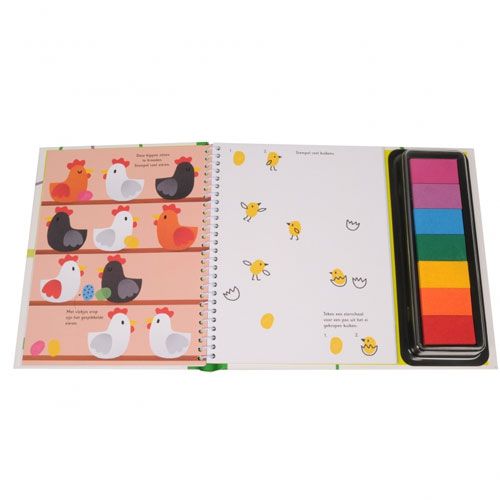 uitgeverij usborne stempelen met je vingers - dieren | 1703531 | 1