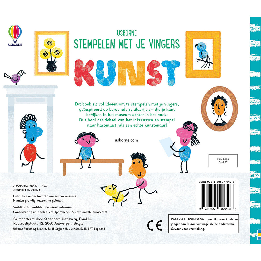 uitgeverij usborne stempelen met je vingers - kunst | 1707940 | 5