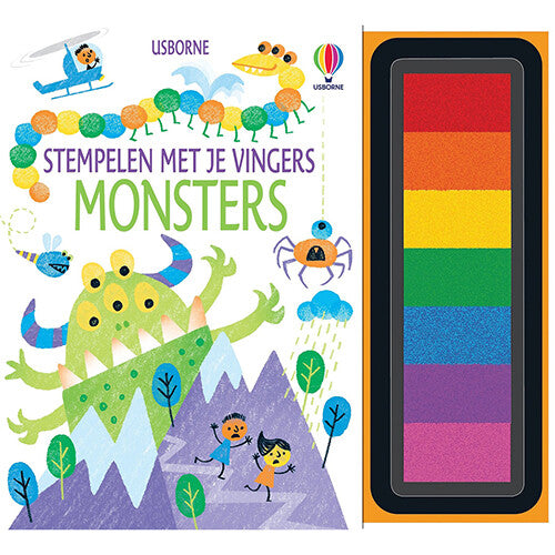 uitgeverij usborne stempelen met je vingers - monsters | 1700405 | 0
