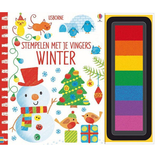 uitgeverij usborne stempelen met je vingers - winter | 1701224 | 0