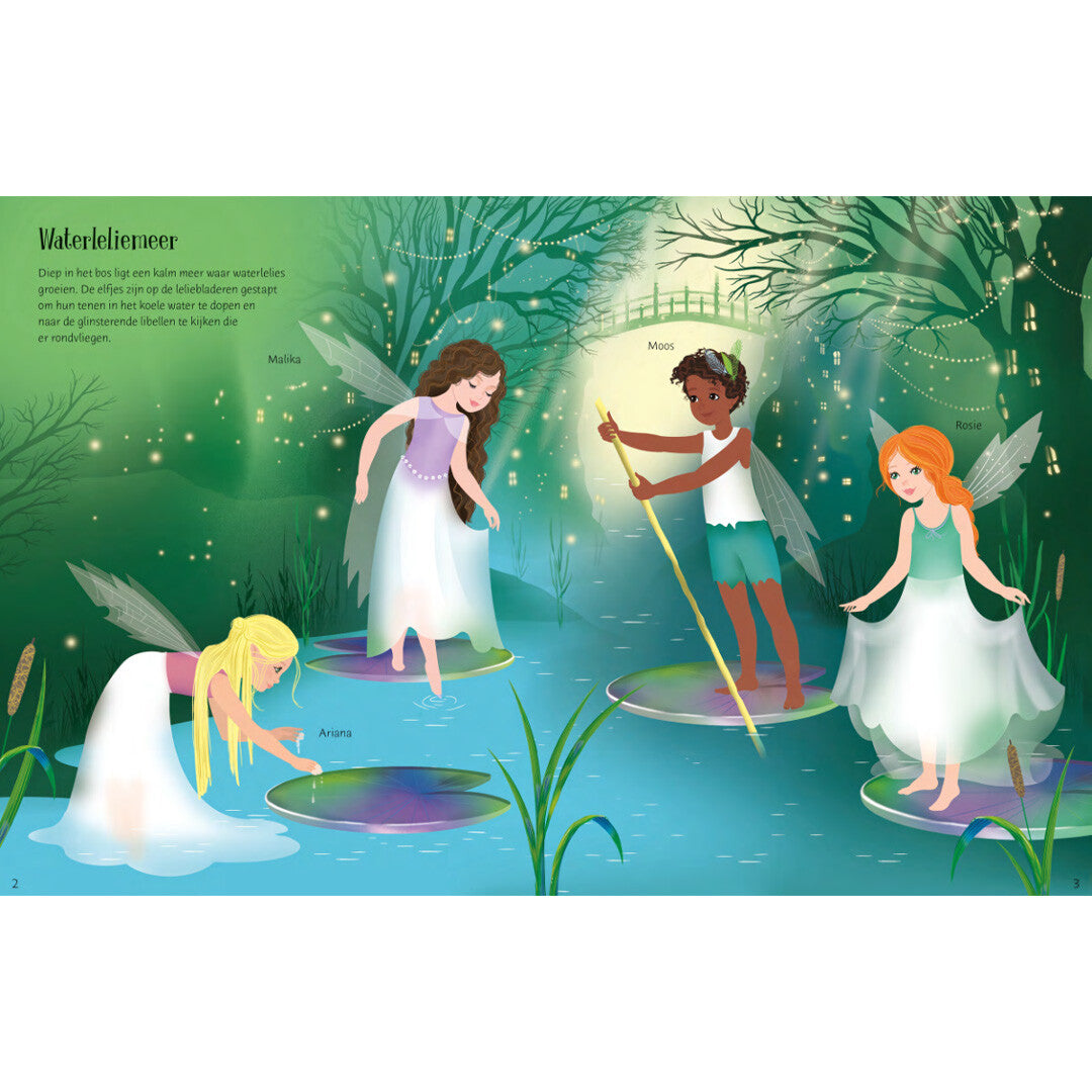 uitgeverij usborne sticker- en aankleedboek het magische rijk  | 1700047 | 1