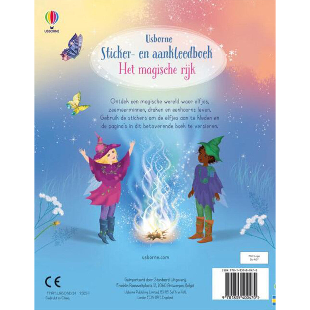uitgeverij usborne sticker- en aankleedboek het magische rijk  | 1700047 | 3
