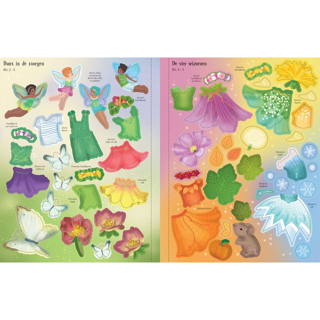 uitgeverij usborne sticker- en aankleedboekje balletelfjes | 1708093 | 3