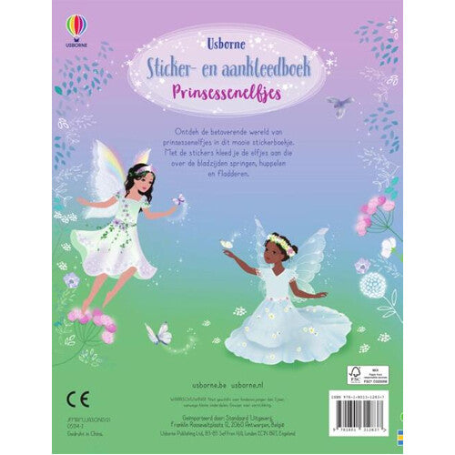 uitgeverij usborne sticker- en aankleedboekje prinsessenelfjes | 1701283 | 1