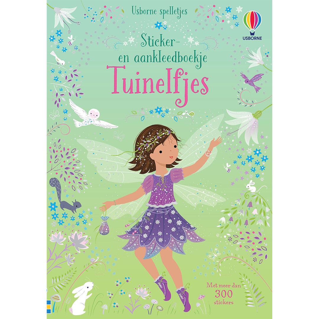 uitgeverij usborne sticker- en aankleedboekje tuinelfjes | 1701045 | 0