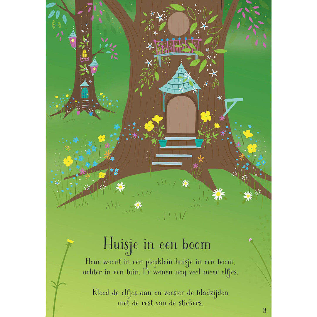 uitgeverij usborne sticker- en aankleedboekje tuinelfjes | 1701045 | 2
