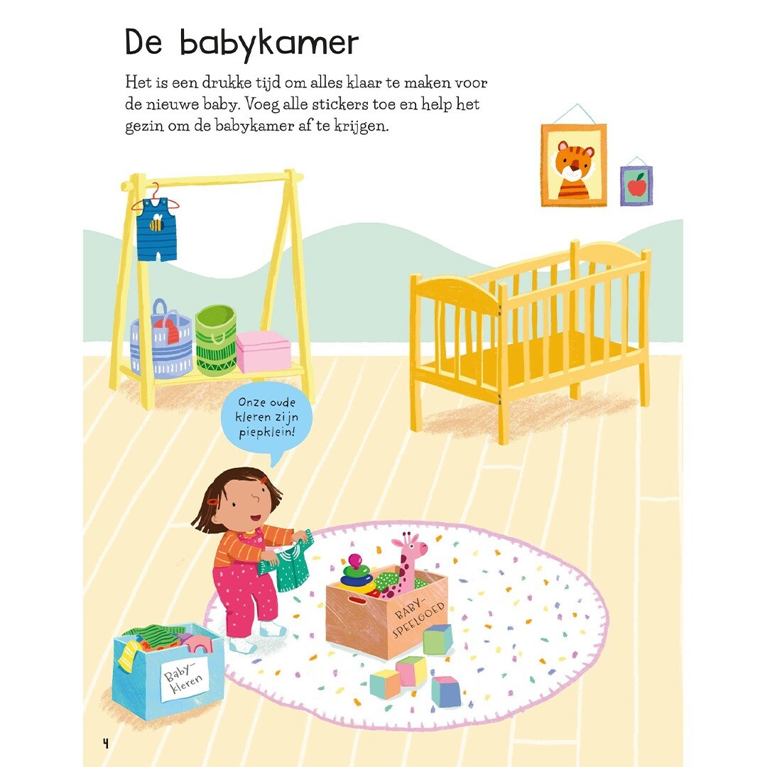 uitgeverij usborne stickerboek de nieuwe baby | 1700312 | 3