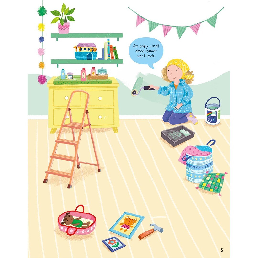 uitgeverij usborne stickerboek de nieuwe baby | 1700312 | 4