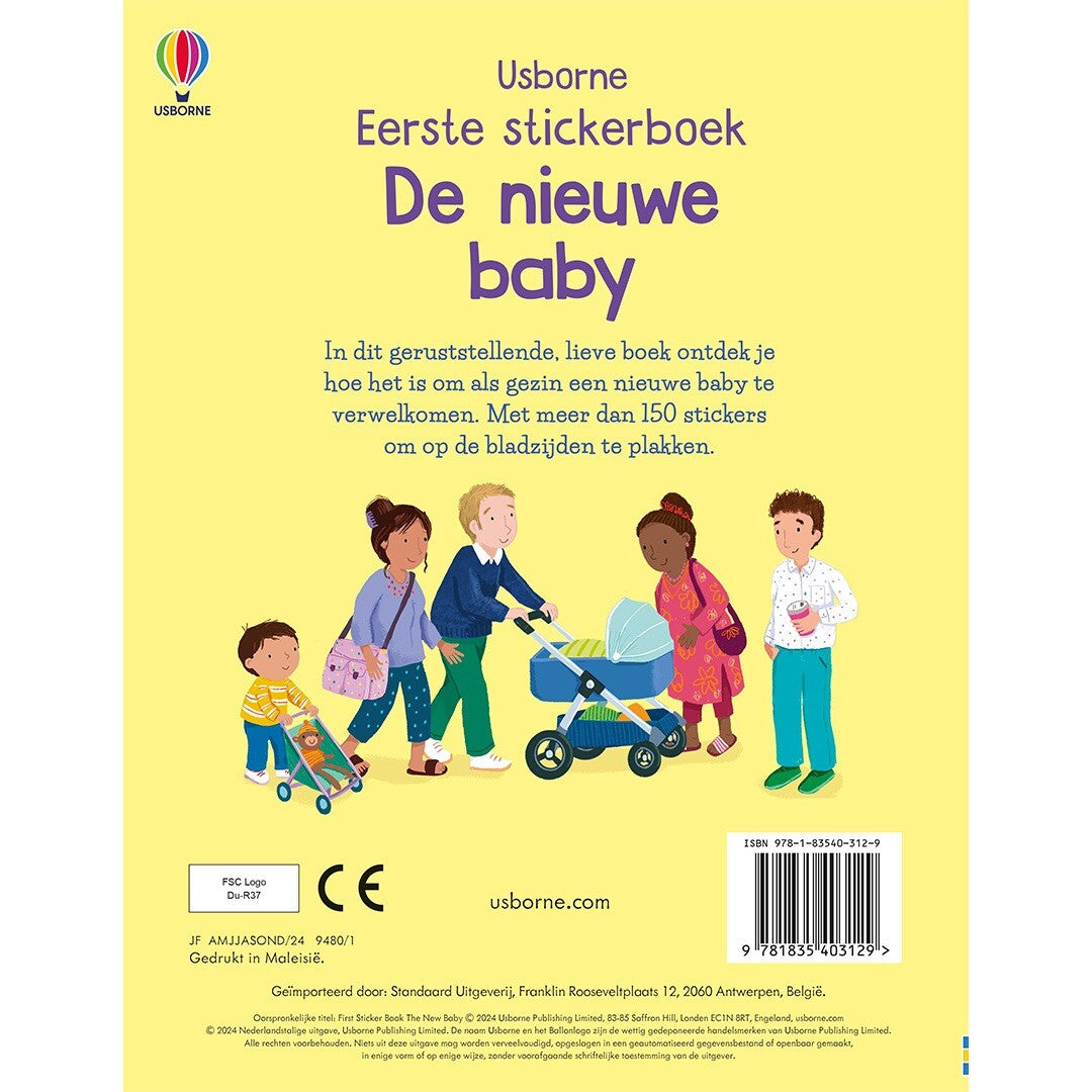 uitgeverij usborne stickerboek de nieuwe baby | 1700312 | 5