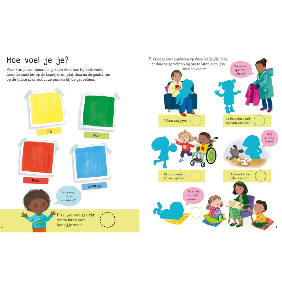 uitgeverij usborne stickerboek hoe voel je je? | 1701019-USBORNE | 1