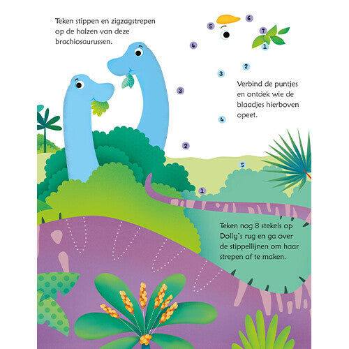 uitgeverij usborne uitwisboek dinosaurusspelletjes  | 1700139 | 2