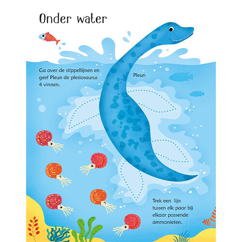 uitgeverij usborne uitwisboek dinosaurusspelletjes  | 1700139 | 3