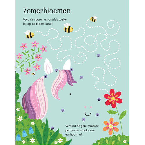 uitgeverij usborne uitwisboek eenhoornspelletjes  | 1701640 | 1