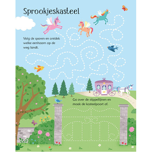 uitgeverij usborne uitwisboek eenhoornspelletjes  | 1701640 | 3