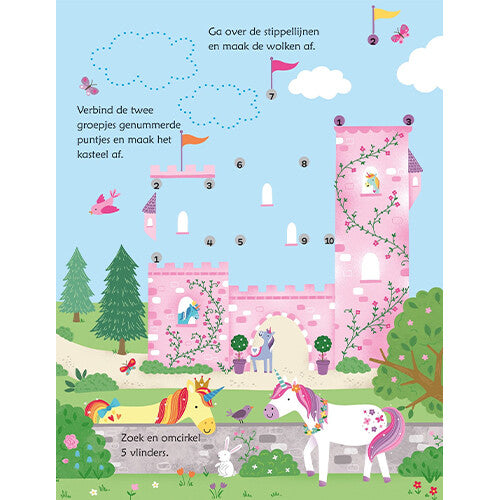 uitgeverij usborne uitwisboek eenhoornspelletjes  | 1701640 | 4