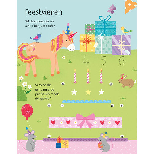 uitgeverij usborne uitwisboek eenhoornspelletjes  | 1701640 | 5