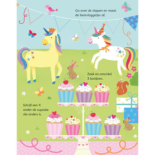 uitgeverij usborne uitwisboek eenhoornspelletjes  | 1701640 | 6