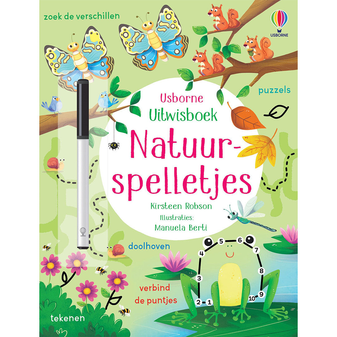 uitgeverij usborne uitwisboek natuurspelletjes | 1701017-usborne | 0