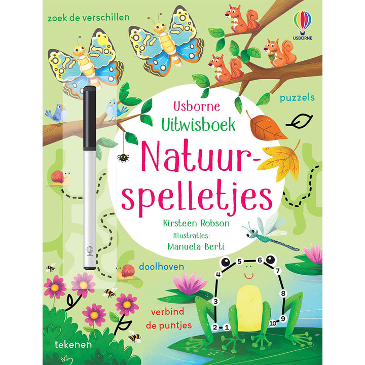 uitgeverij usborne uitwisboek natuurspelletjes | 1701017-usborne | 0