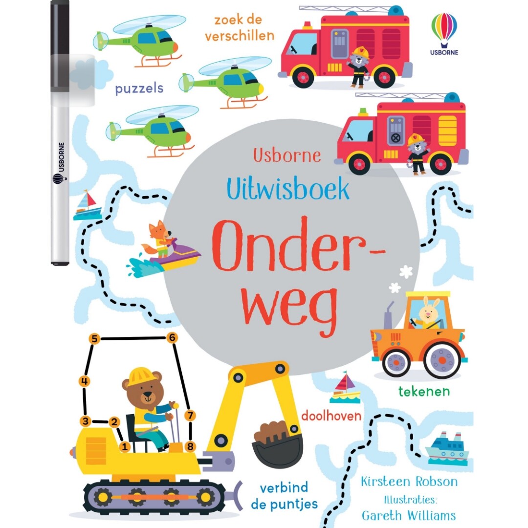uitgeverij usborne uitwisboek onderweg | 1707341 | 0