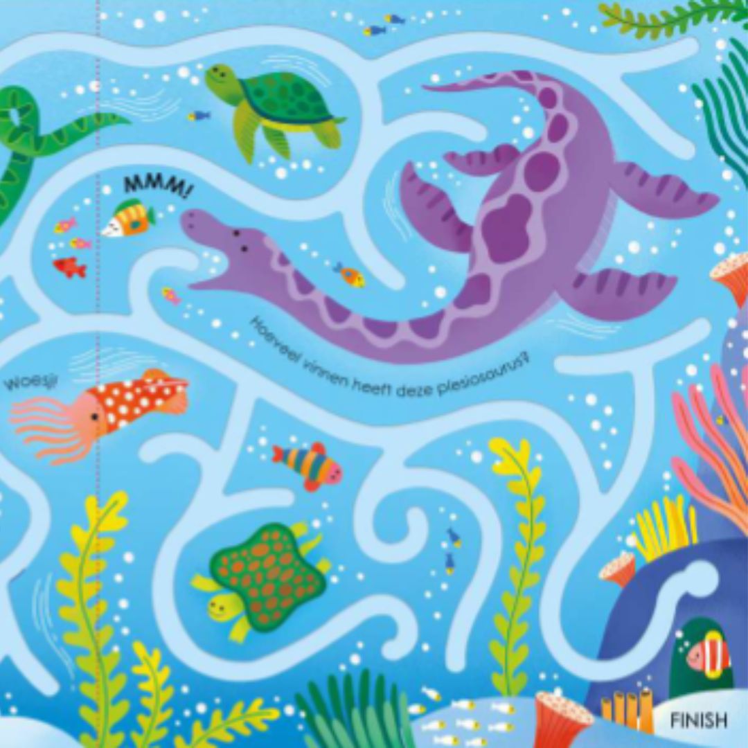uitgeverij usborne voelboek volg met je vinger - dinosaurusdoolhoven | 1700696 | 2