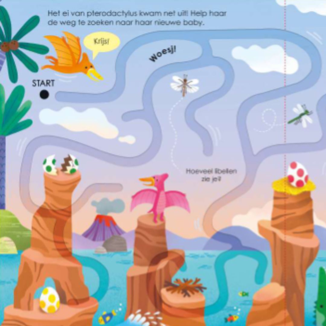uitgeverij usborne voelboek volg met je vinger - dinosaurusdoolhoven | 1700696 | 5