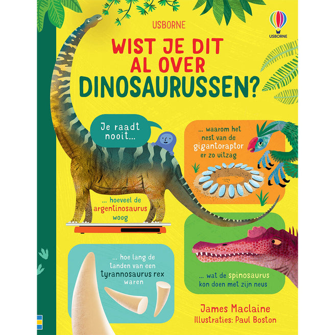 uitgeverij usborne wist je dit al over dinosaurussen? | 1701066 | 0