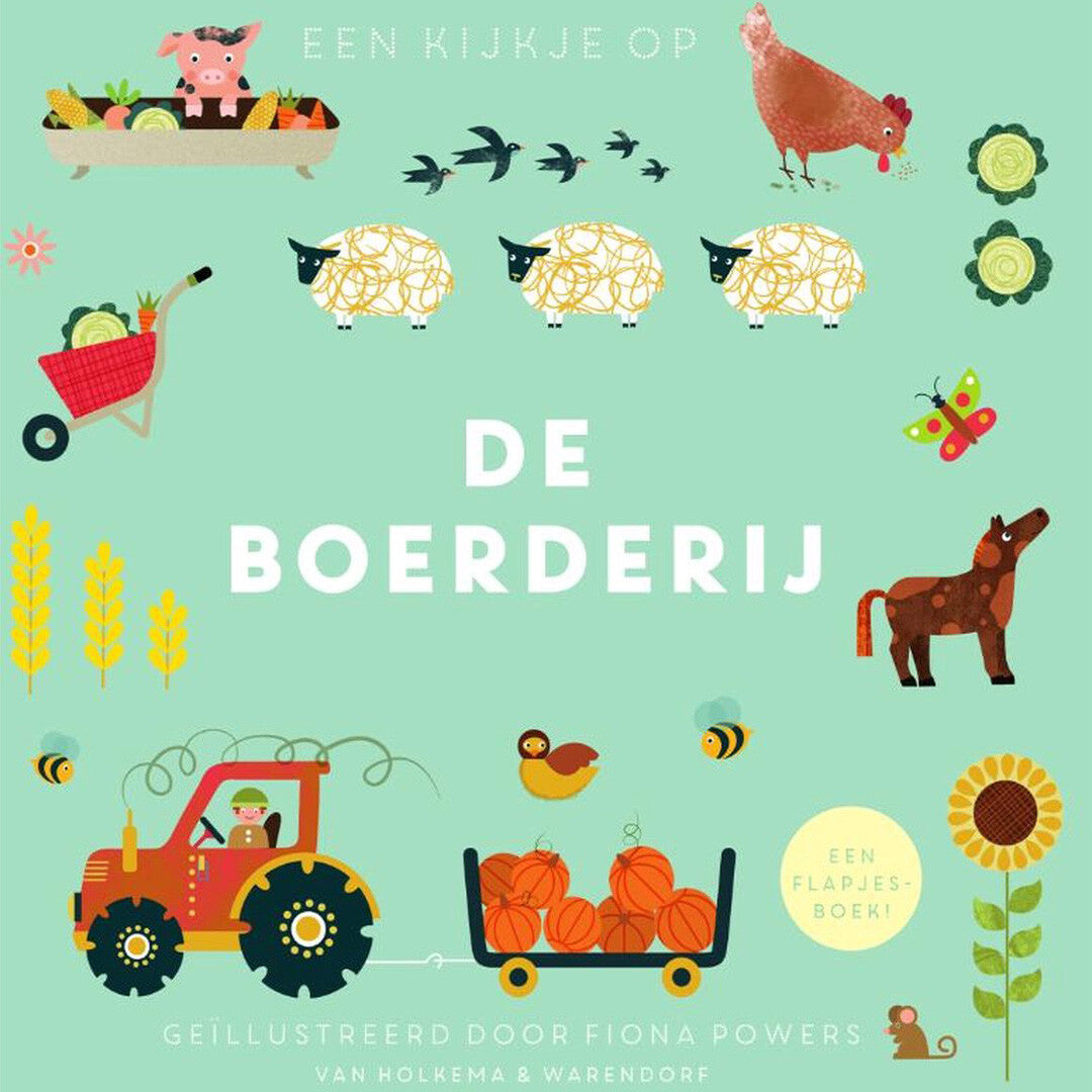 uitgeverij van holkema & warendorf flapjesboek een kijkje op de boerderij | 1488712 | 0