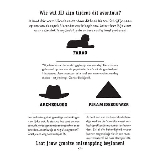 uitgeverij volt ontsnap uit dit boek! egypte | 15421049 | 10