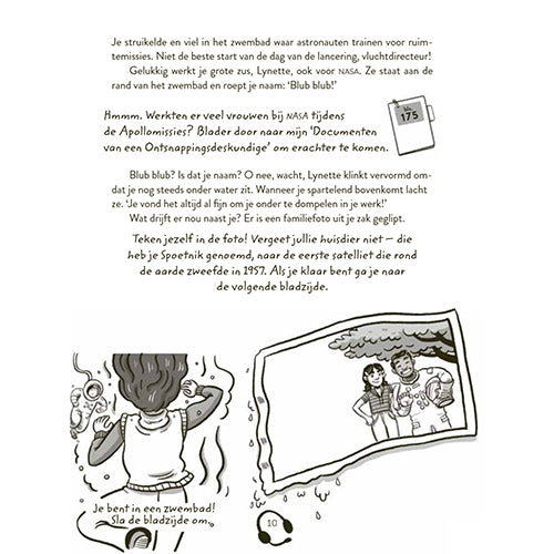 uitgeverij volt ontsnap uit dit boek! race naar de maan | 1542697 | 10