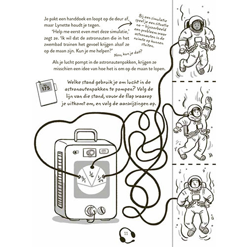 uitgeverij volt ontsnap uit dit boek! race naar de maan | 1542697 | 11