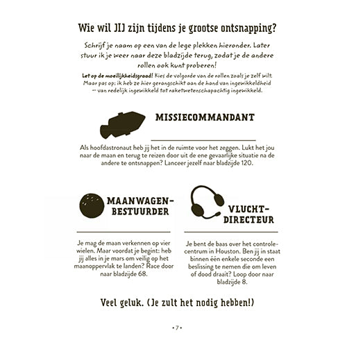 uitgeverij volt ontsnap uit dit boek! race naar de maan | 1542697 | 7