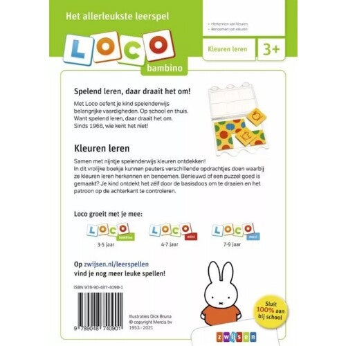 uitgeverij zwijsen loco bambino nijntje - ik leer kleuren | 1504090 | 1