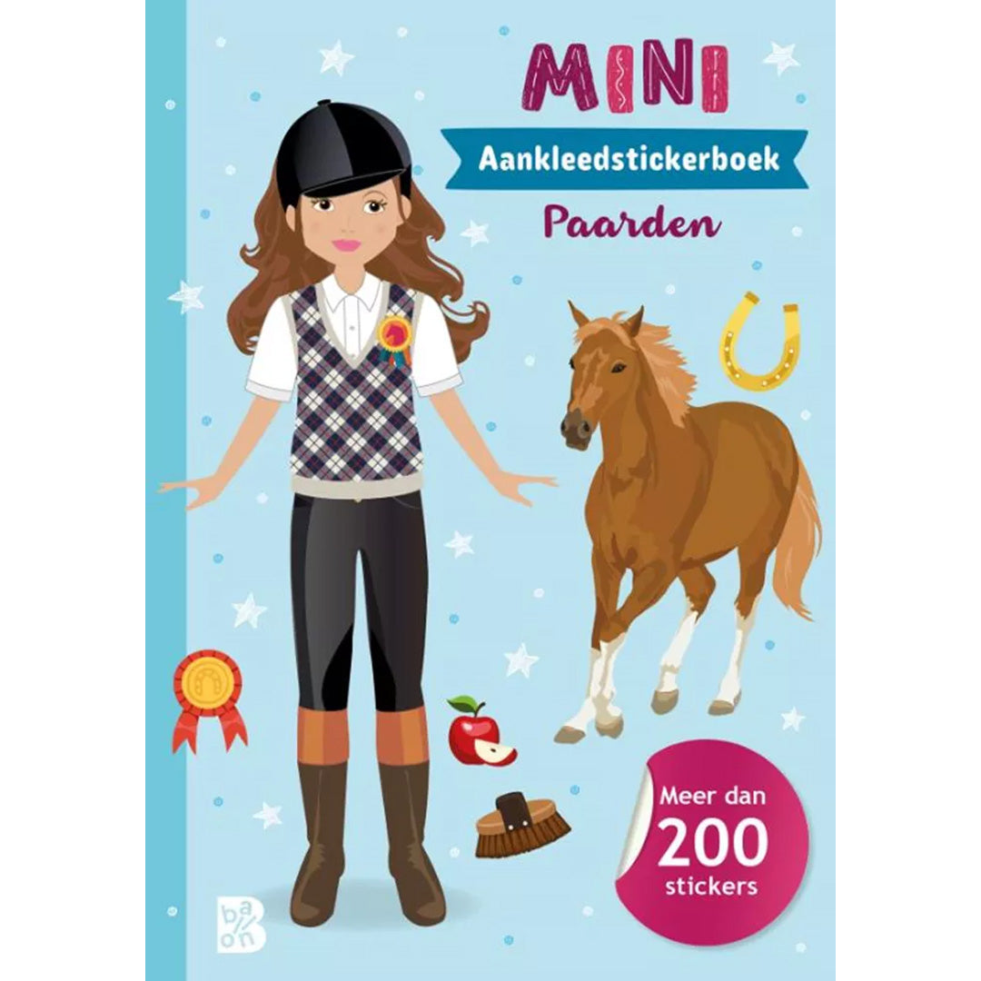 uitgeverij ballon mini aankleedstickerboek paarden