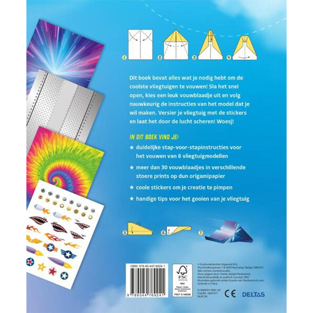 uitgeverij deltas doeboek papieren vliegtuigjes - stap voor stap | DELT0601077 | 6